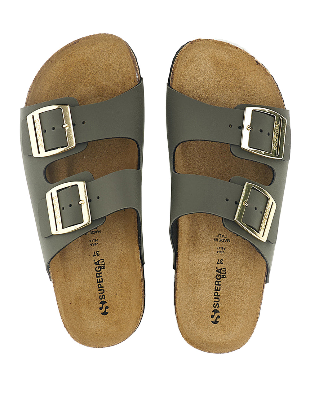 SUPERGA Sandali slippers Donna - Verde modello S31T823