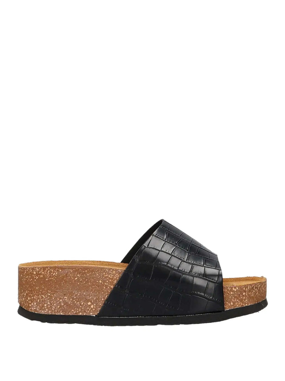 SUPERGA Sandali con zeppa Donna - Nero modello S31Y807