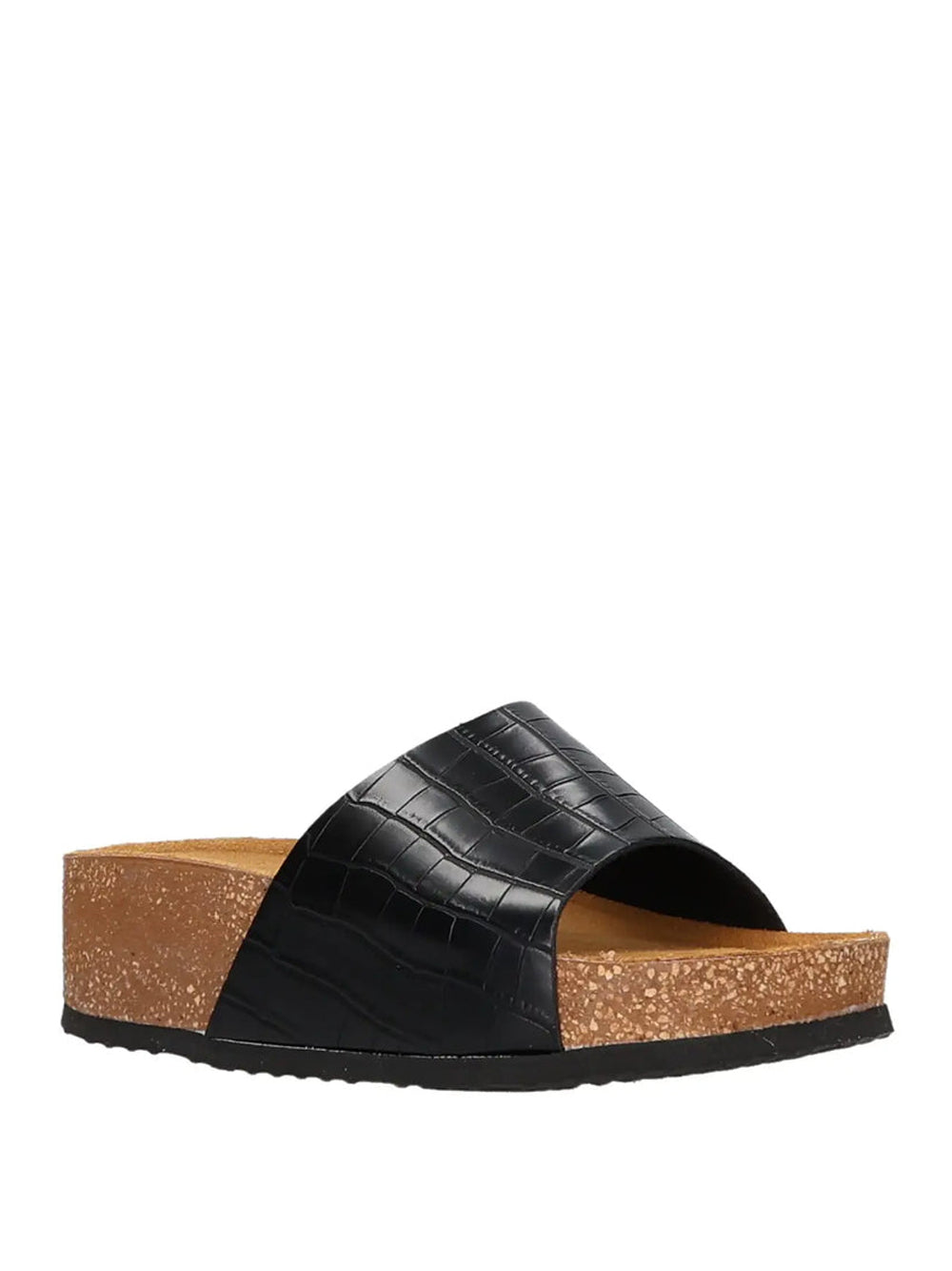 SUPERGA Sandali con zeppa Donna - Nero modello S31Y807
