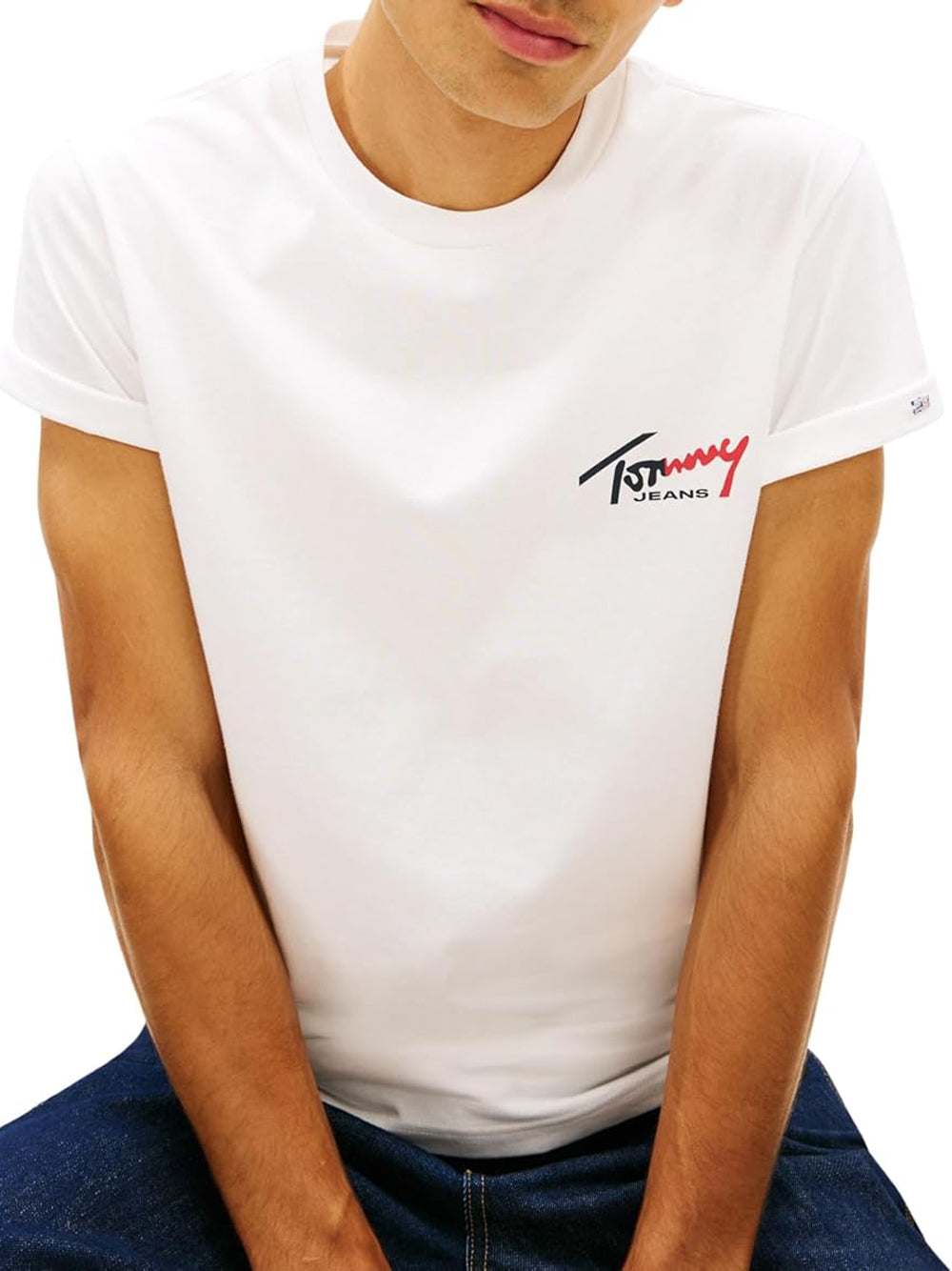 TOMMY HILFIGER T-shirt Uomo - Ecru modello DM0DM22538YBL
