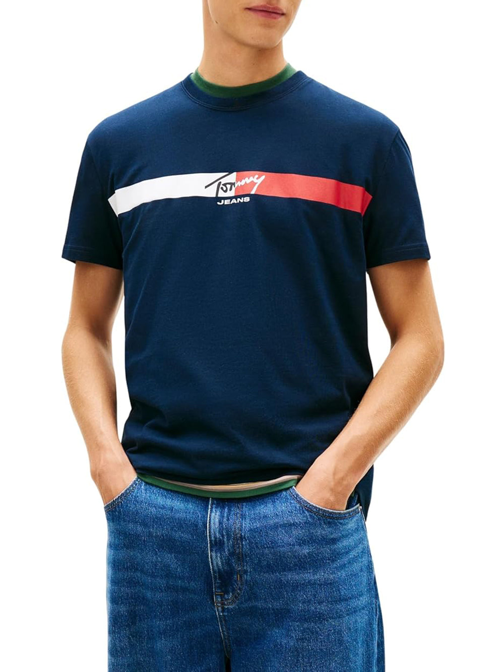 TOMMY HILFIGER T-shirt Uomo - Blu modello DM0DM22539C1G