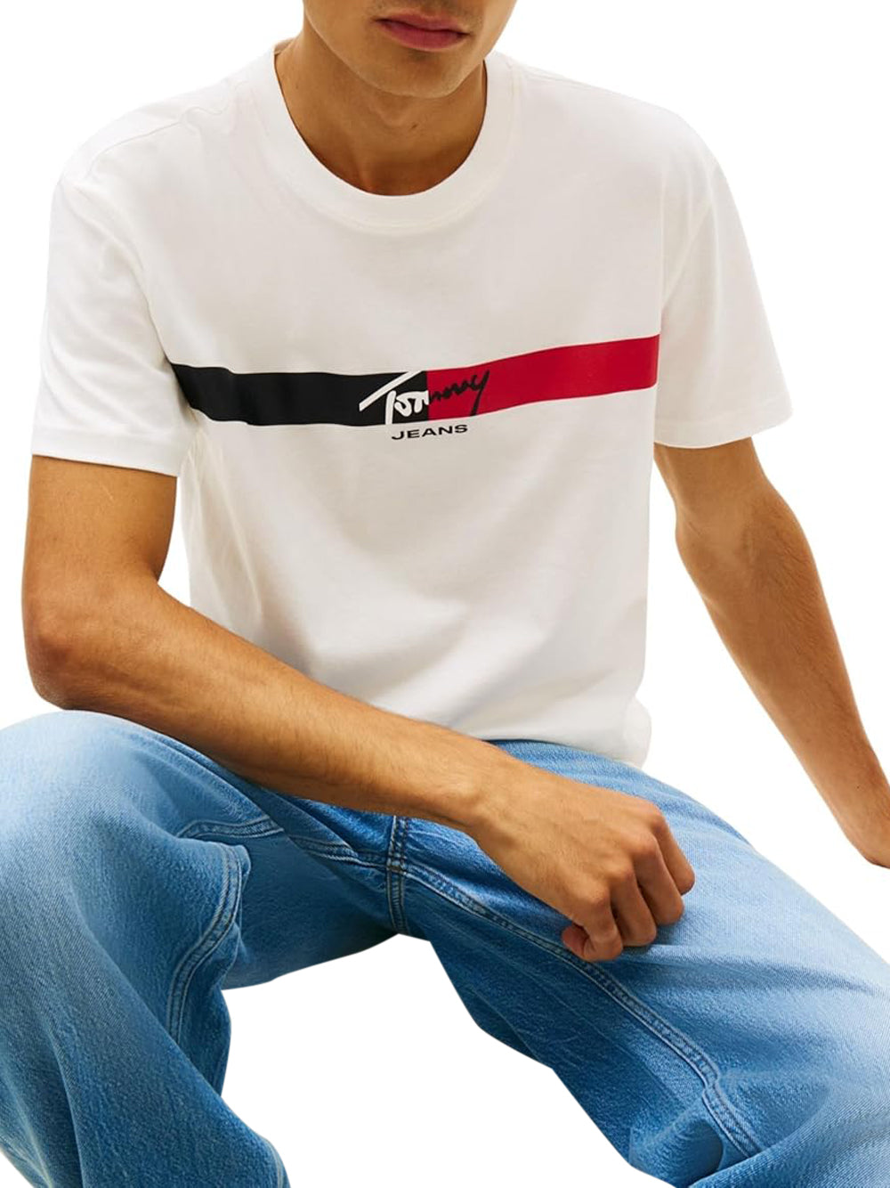 TOMMY HILFIGER T-shirt Uomo - Ecru modello DM0DM22539YBL