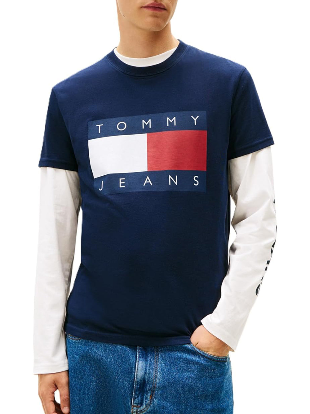 TOMMY HILFIGER T-shirt Uomo - Blu modello DM0DM22645C1G