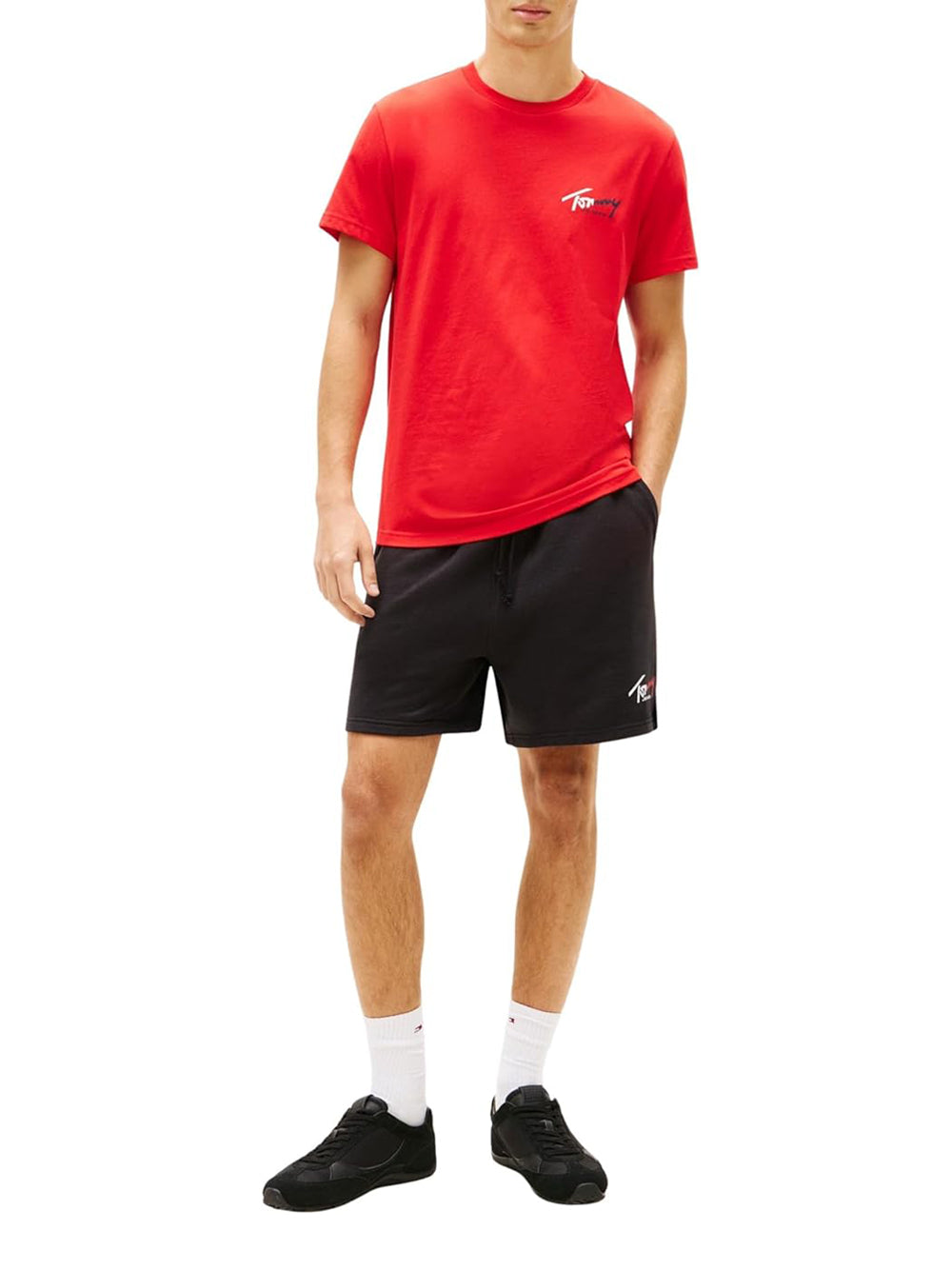 TOMMY HILFIGER Shorts Uomo - Black modello DM0DM23017BDS