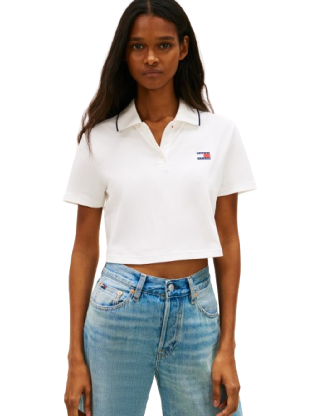 TOMMY HILFIGER Polo Donna - Bianco modello DW0DW21363YBL