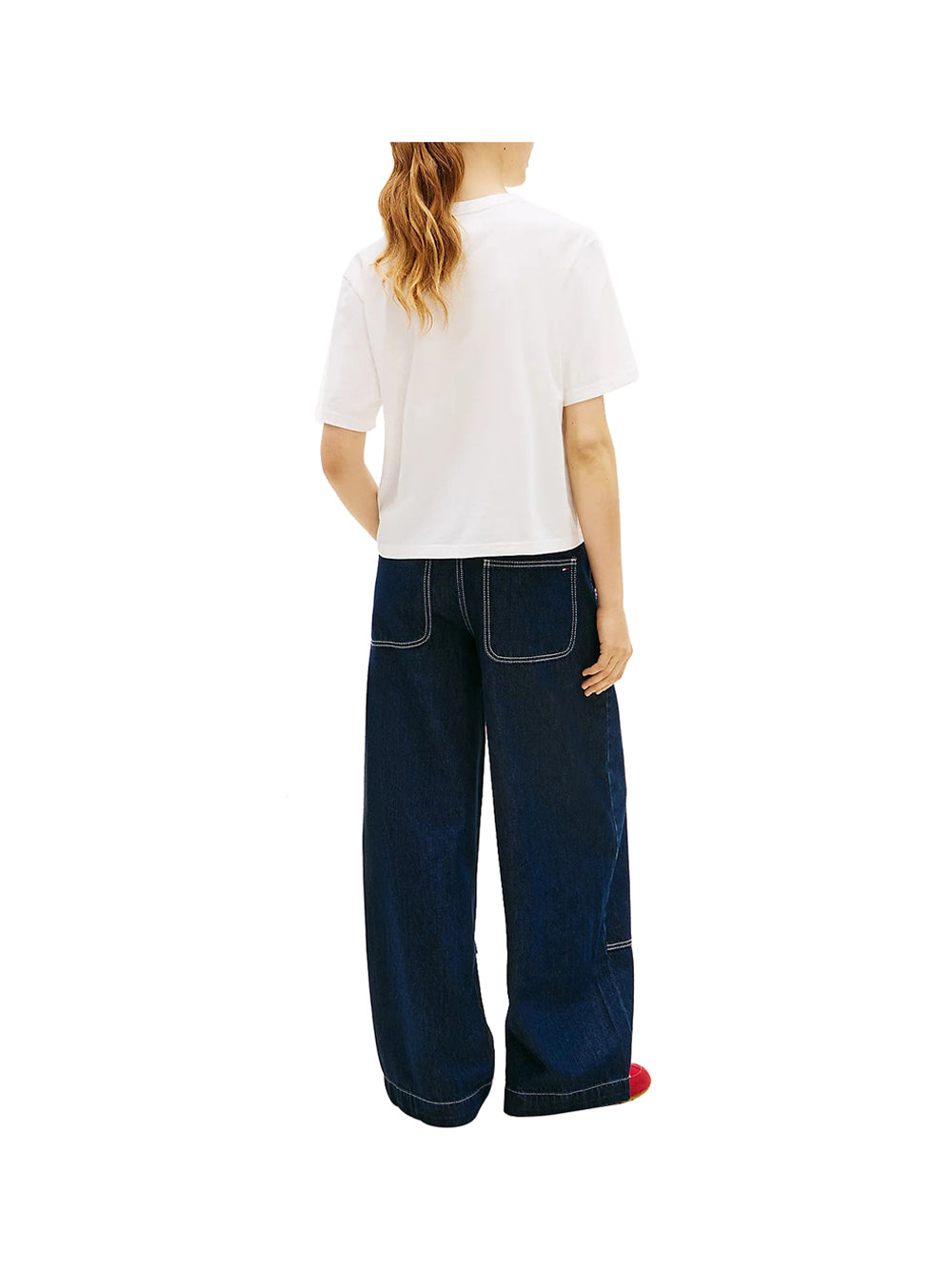 TOMMY HILFIGER T-shirt Donna - Ecru modello DW0DW22202YBL