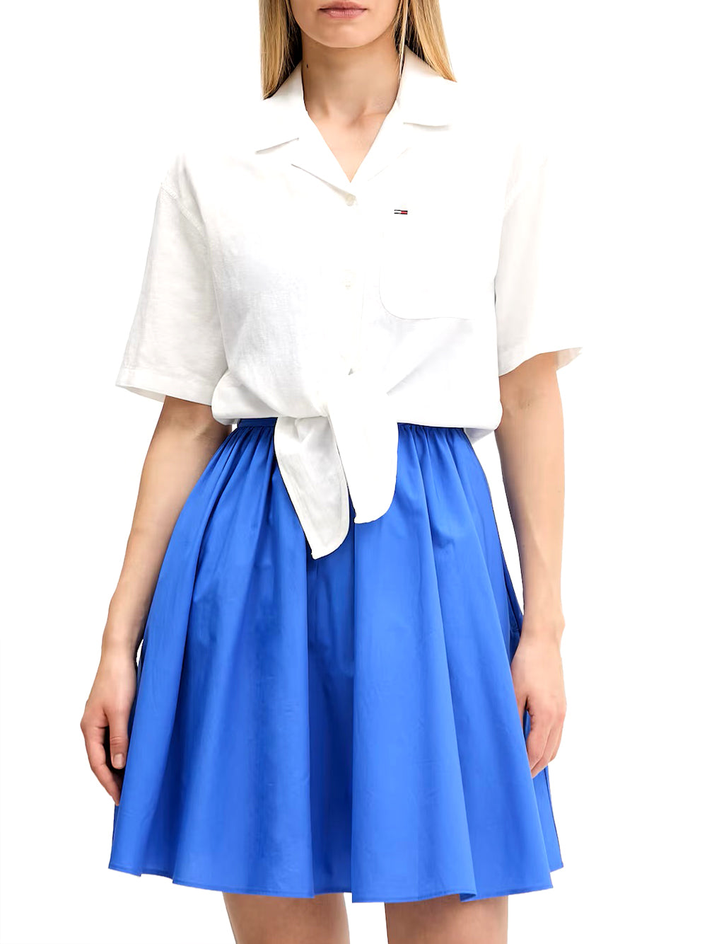 TOMMY HILFIGER Camicia Donna - Ecru modello DW0DW22210YBL