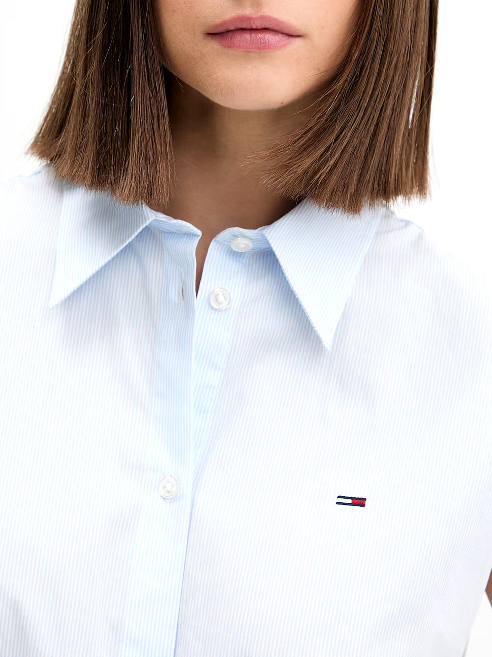 TOMMY HILFIGER Camicia Donna - Celeste modello DW0DW222120A6