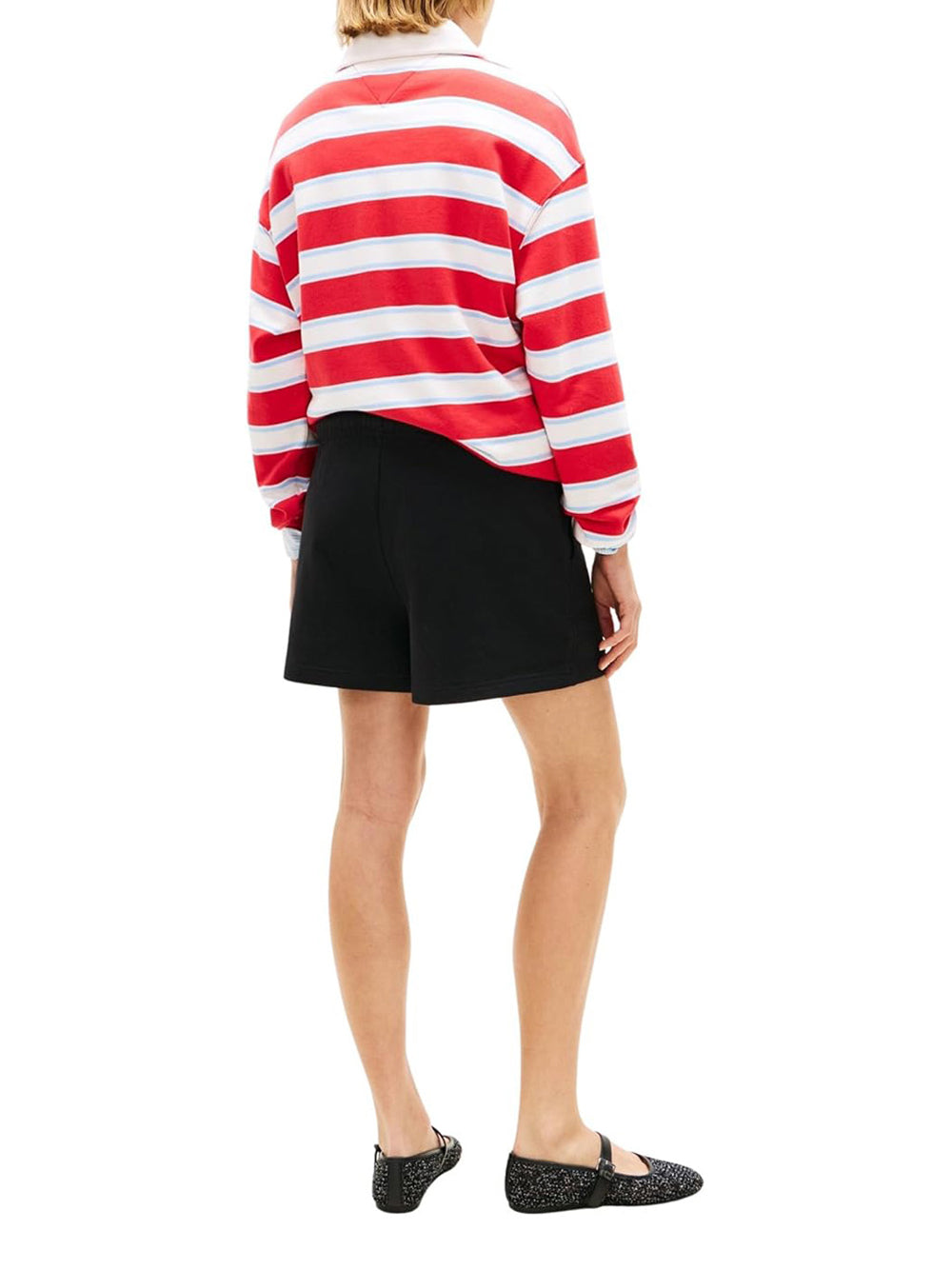 TOMMY HILFIGER Shorts Donna - Nero modello DW0DW22230BDS