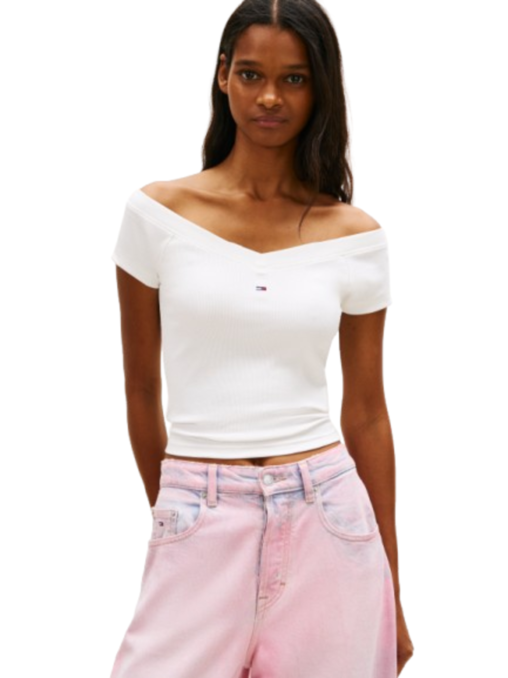 TOMMY HILFIGER T-shirt Donna - Bianco modello DW0DW22265YBL