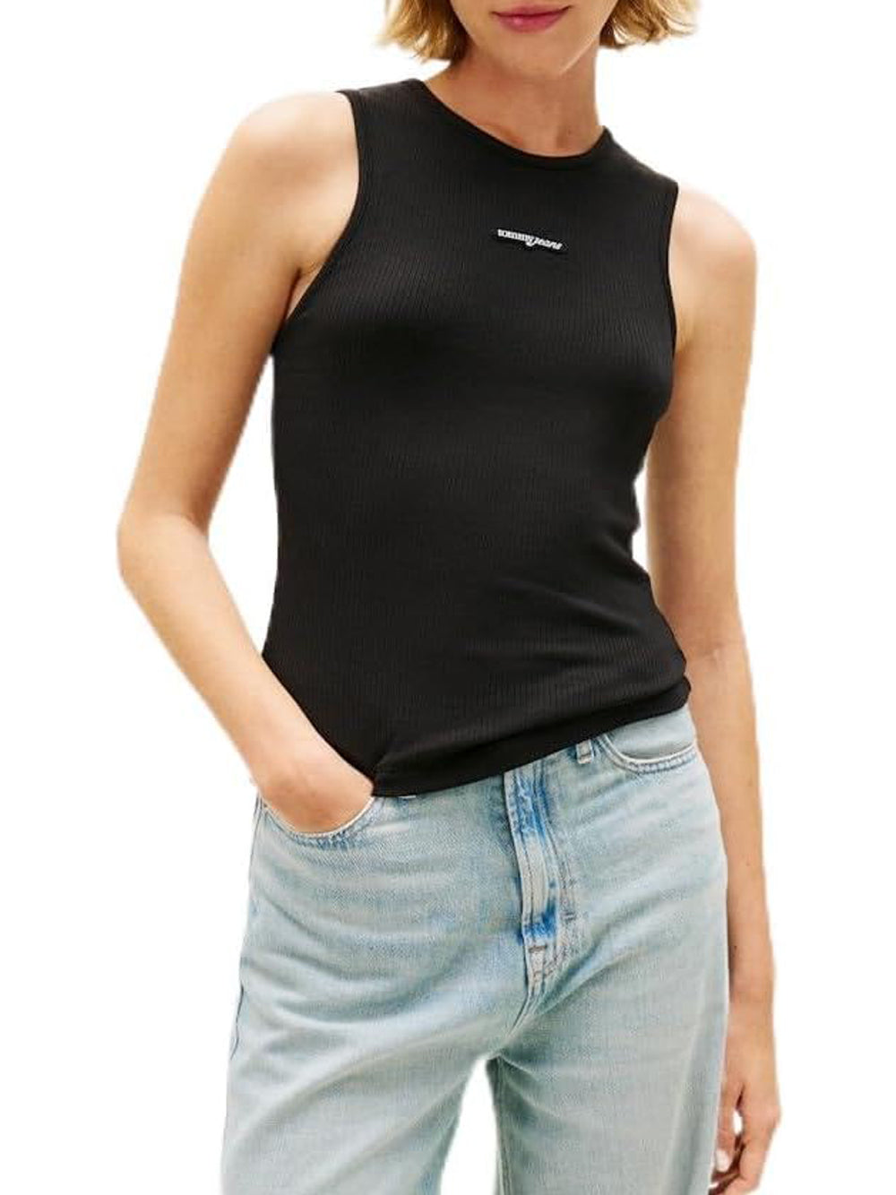 TOMMY HILFIGER T-shirt Donna - Nero modello DW0DW22282BDS