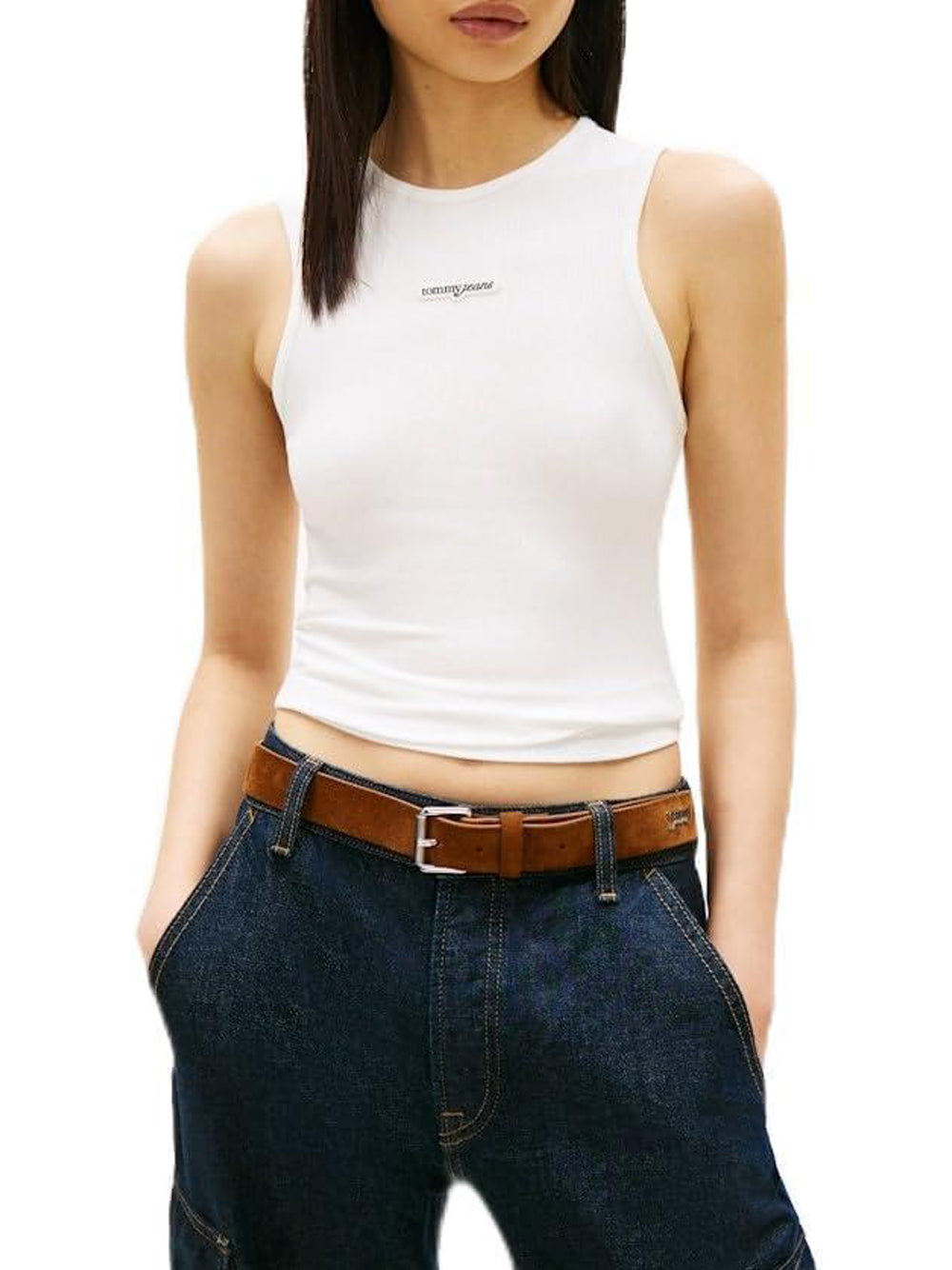 TOMMY HILFIGER T-shirt Donna - Ecru modello DW0DW22282YBL