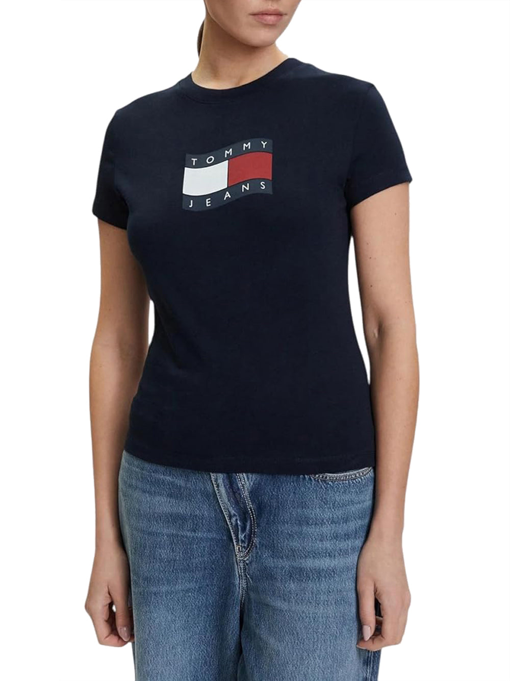 TOMMY HILFIGER T-shirt Donna - Blu modello DW0DW22781C1G