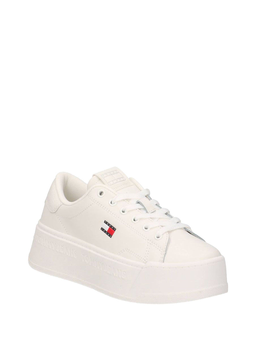 TOMMY HILFIGER Sneakers platform Donna - Ecru modello EN0EN02961YBL