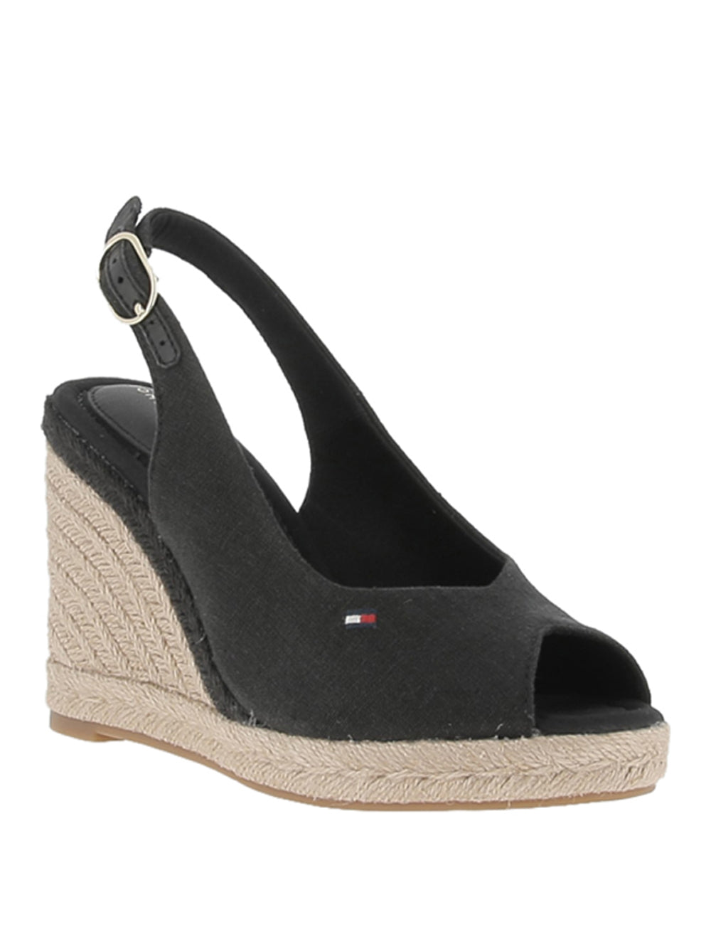 TOMMY HILFIGER Sandali con zeppa Donna - Nero modello FW0FW09343BDS