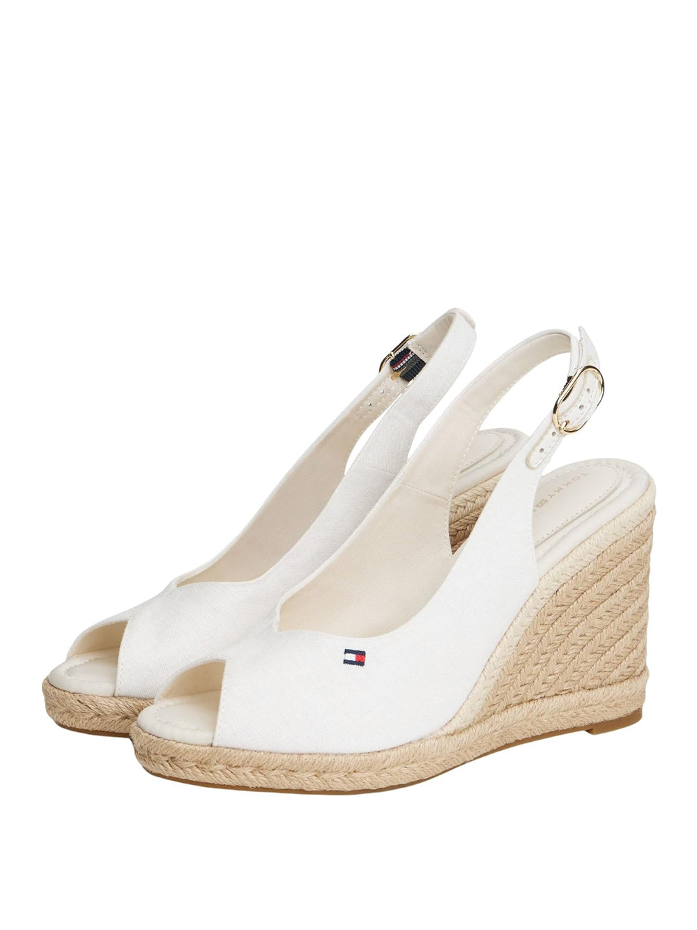 TOMMY HILFIGER Sandali con zeppa Donna - Ecru modello FW0FW09343YBL