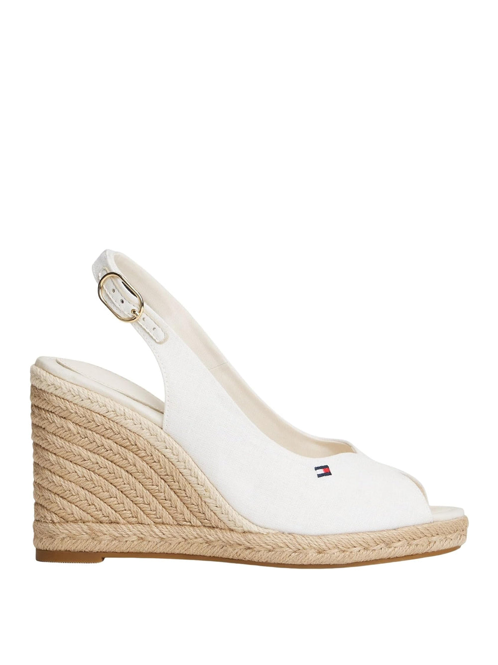 TOMMY HILFIGER Sandali con zeppa Donna - Ecru modello FW0FW09343YBL