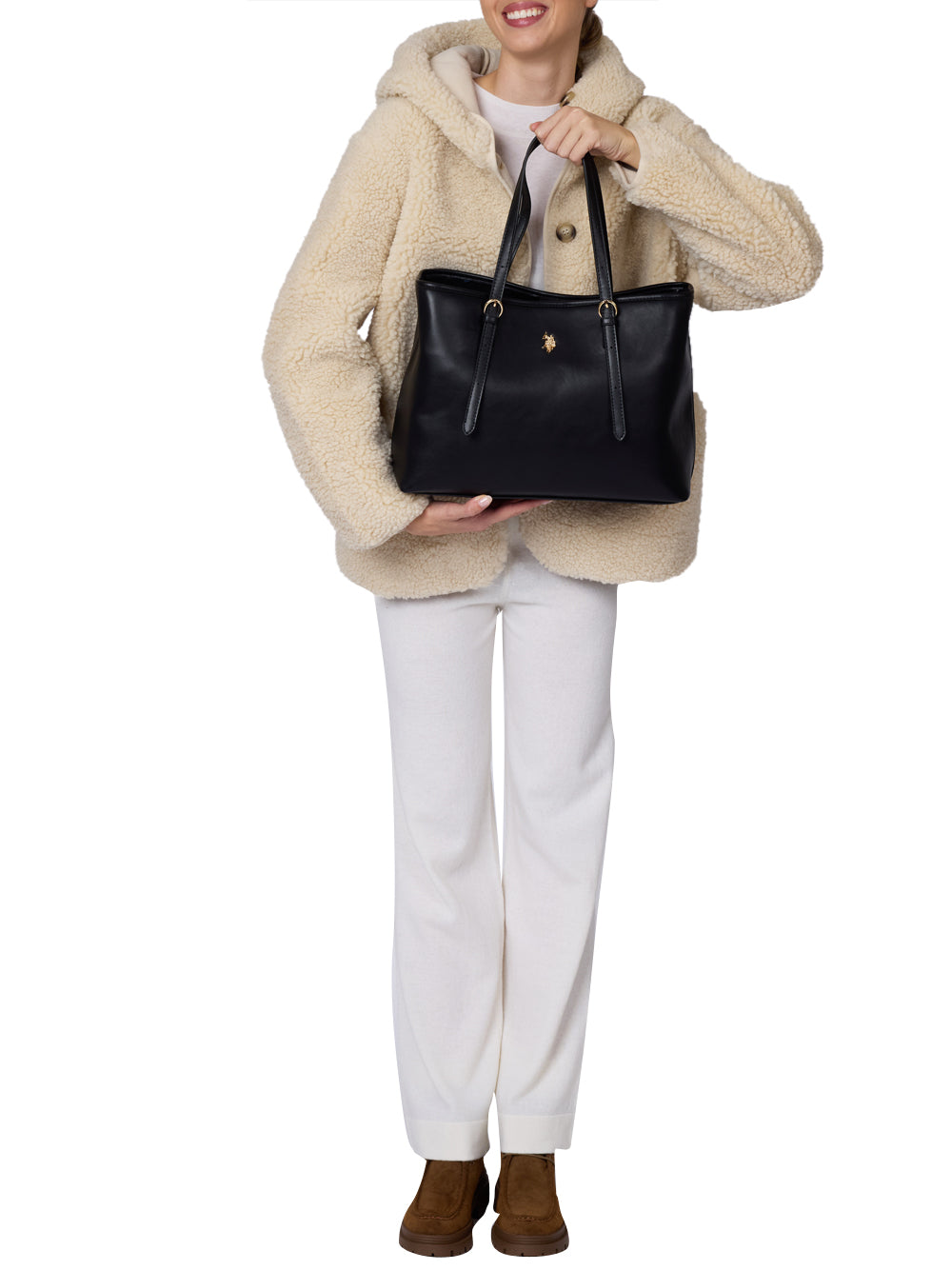 U.S. POLO ASSN. Borsa Shopping Donna - Nero modello BIU4B8935WVP