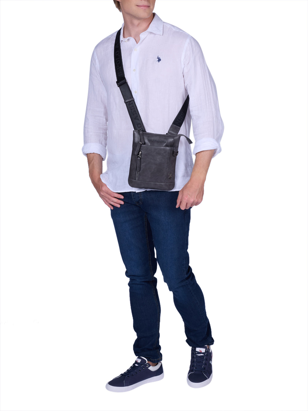 U.S. POLO ASSN. Borsa a Tracolla Uomo - Grigio modello BIUCB5742MVP