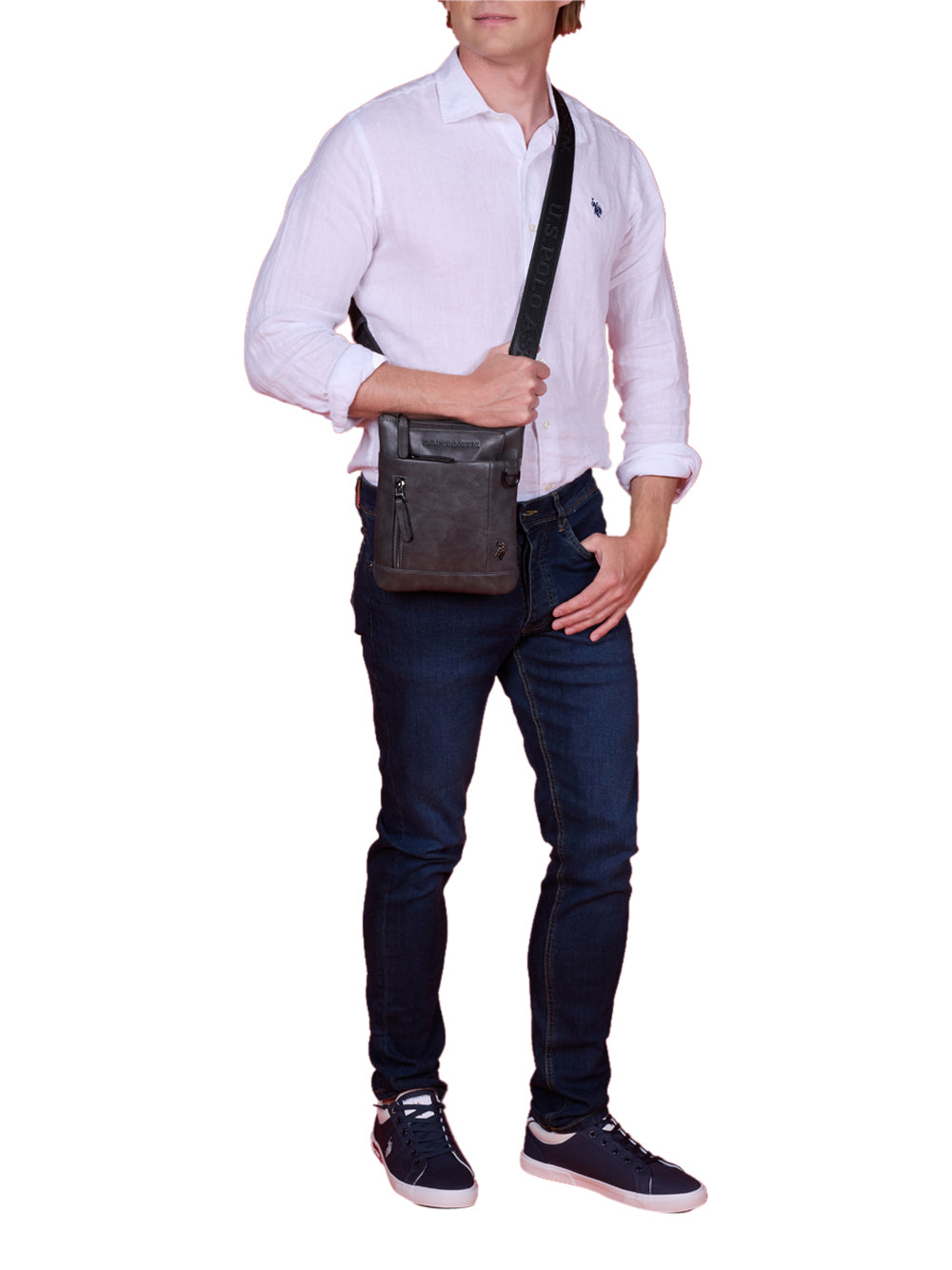 U.S. POLO ASSN. Borsa a Tracolla Uomo - Grigio modello BIUCB5742MVP