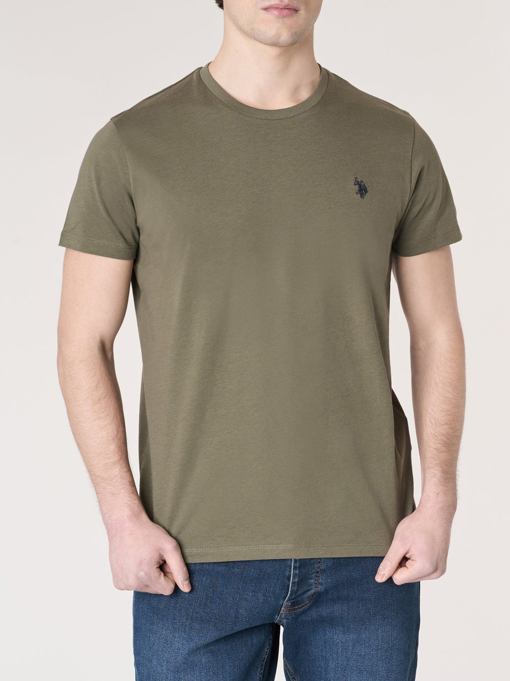 US POLO ASSN. T-shirt Uomo - Verde militare modello US43154015