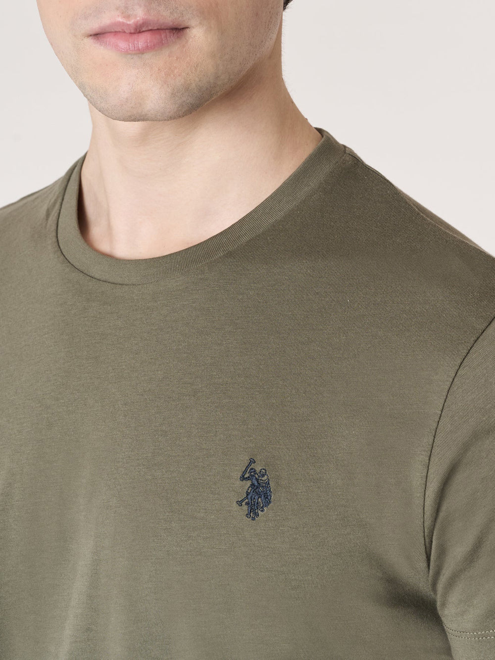 US POLO ASSN. T-shirt Uomo - Verde militare modello US43154015
