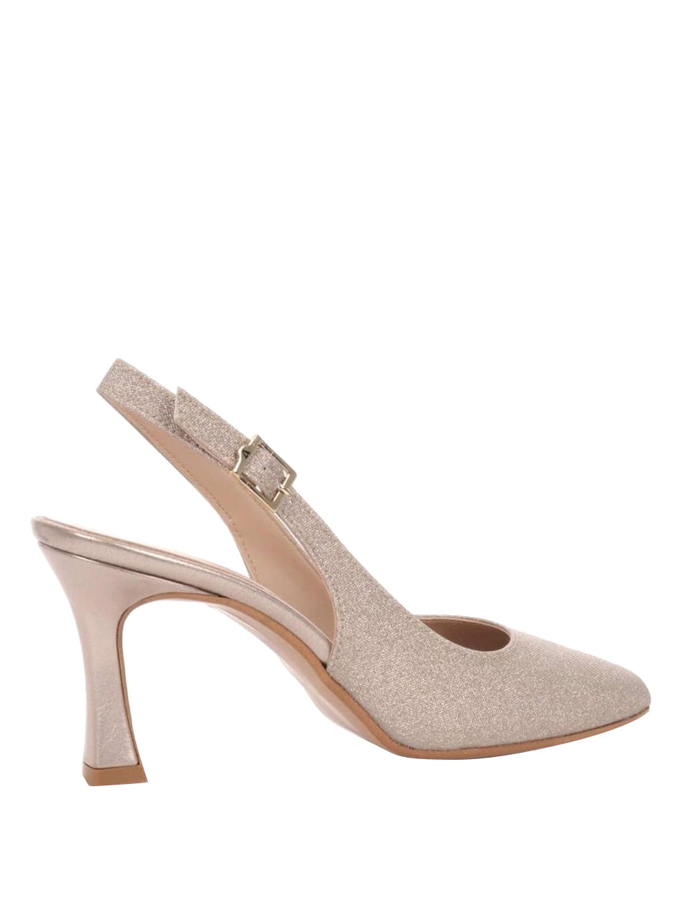 VALLEVERDE Decollete sling back Donna - Platino modello 19101C