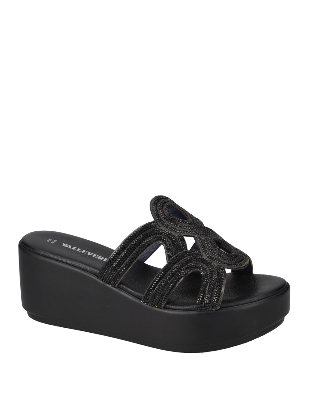 VALLEVERDE Sandali con zeppa Donna - Nero modello 24404
