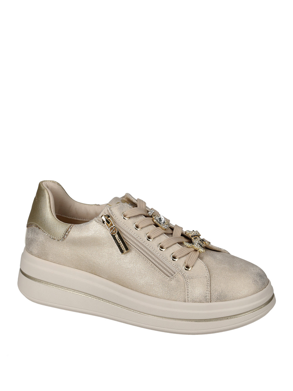 VALLEVERDE Sneakers platform Donna - Gold modello 35492B