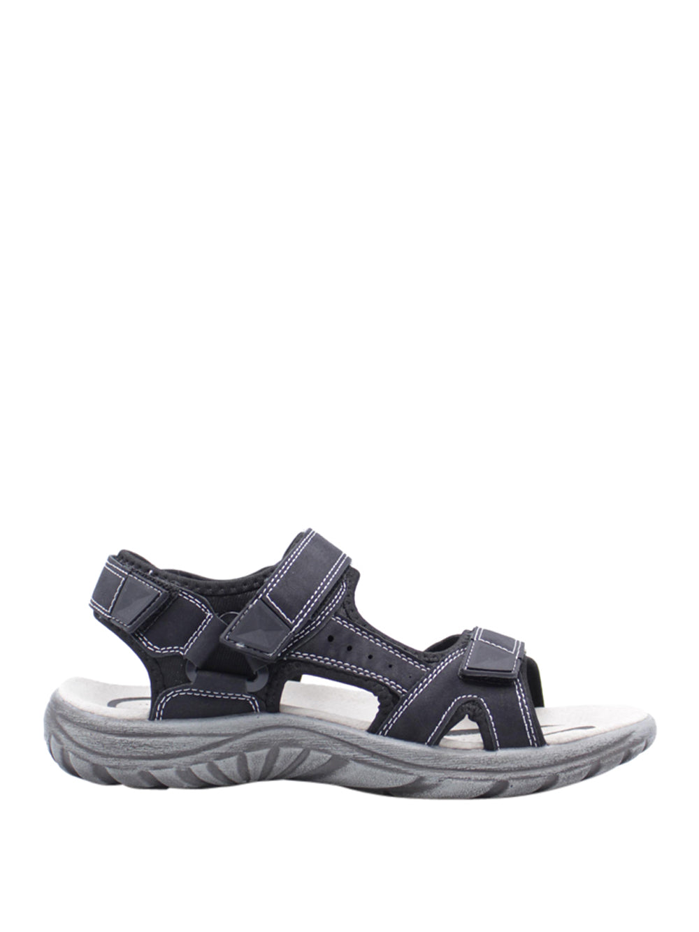 VALLEVERDE Sandali con strappi Uomo - Nero modello 54801