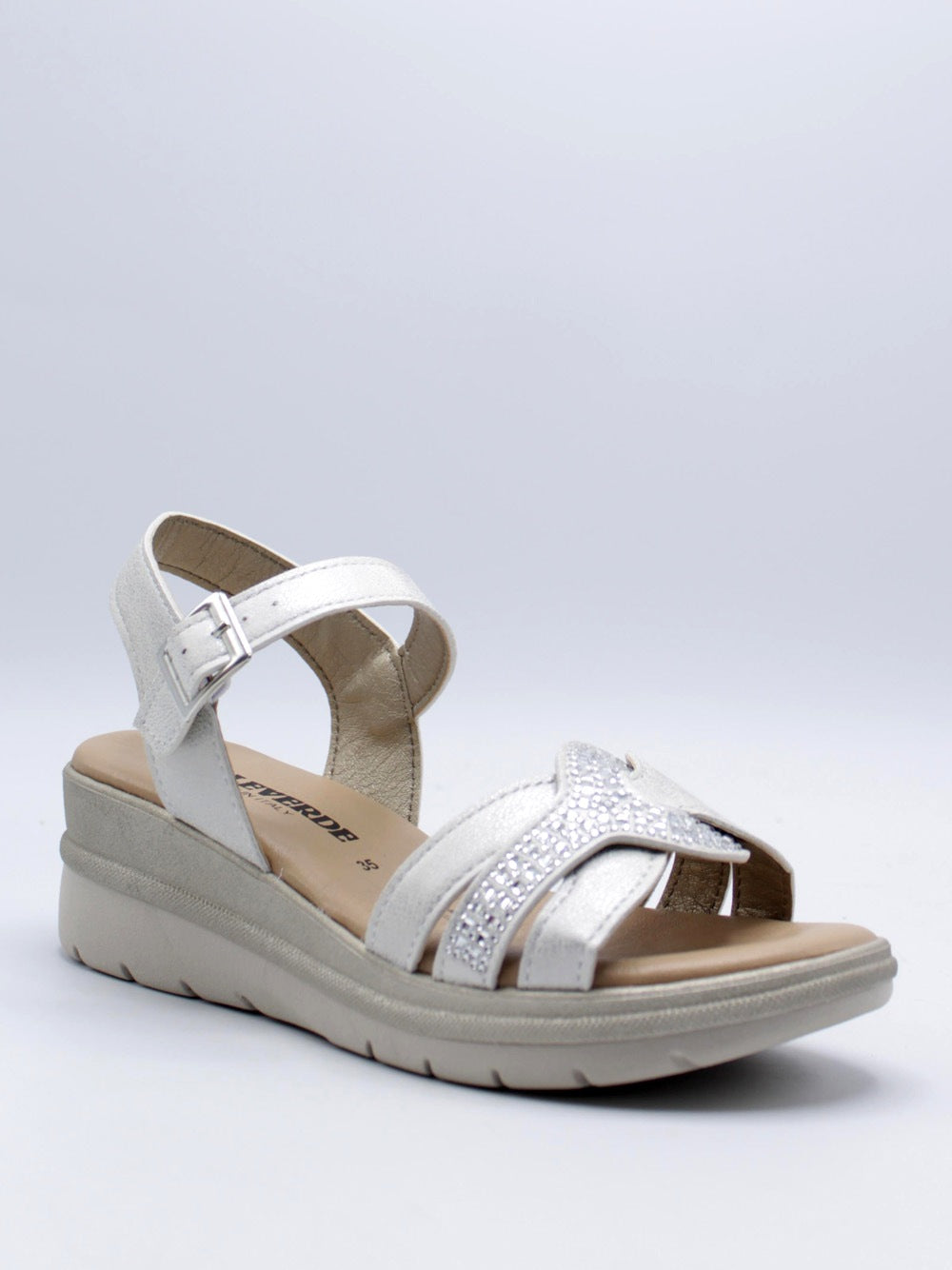 VALLEVERDE Sandali con zeppa Donna - Silver modello 55561