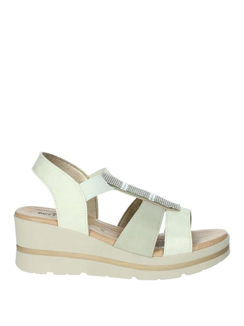 VALLEVERDE Sandali con zeppa Donna - Ghiaccio modello 55581