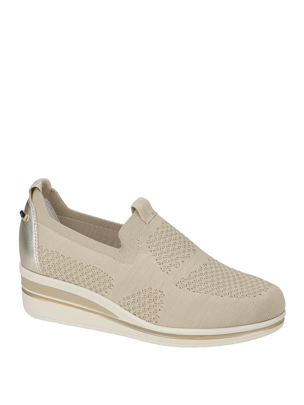 VALLEVERDE Sneakers slip-on Donna - Ecru modello VD355W