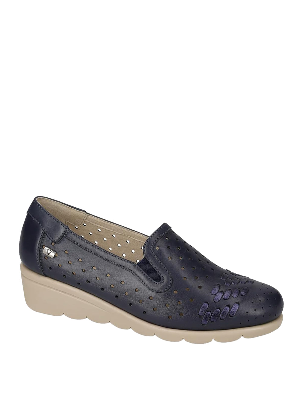 VALLEVERDE Mocassini con zeppa Donna - Blu modello VS10335