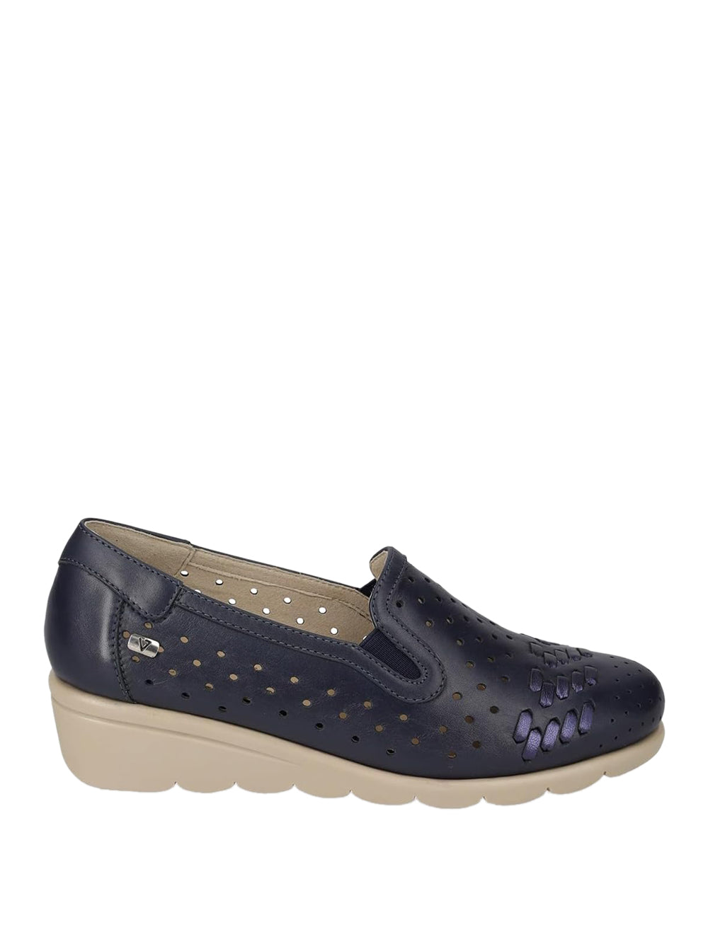 VALLEVERDE Mocassini con zeppa Donna - Blu modello VS10335