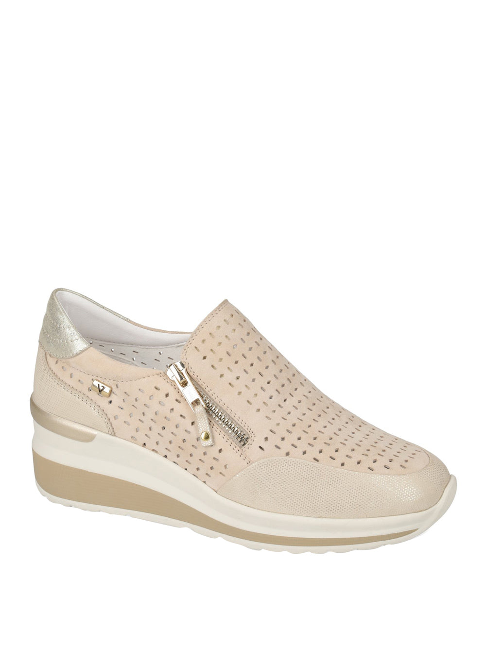 VALLEVERDE Sneakers con zeppa Donna - Avorio modello VVCA152W
