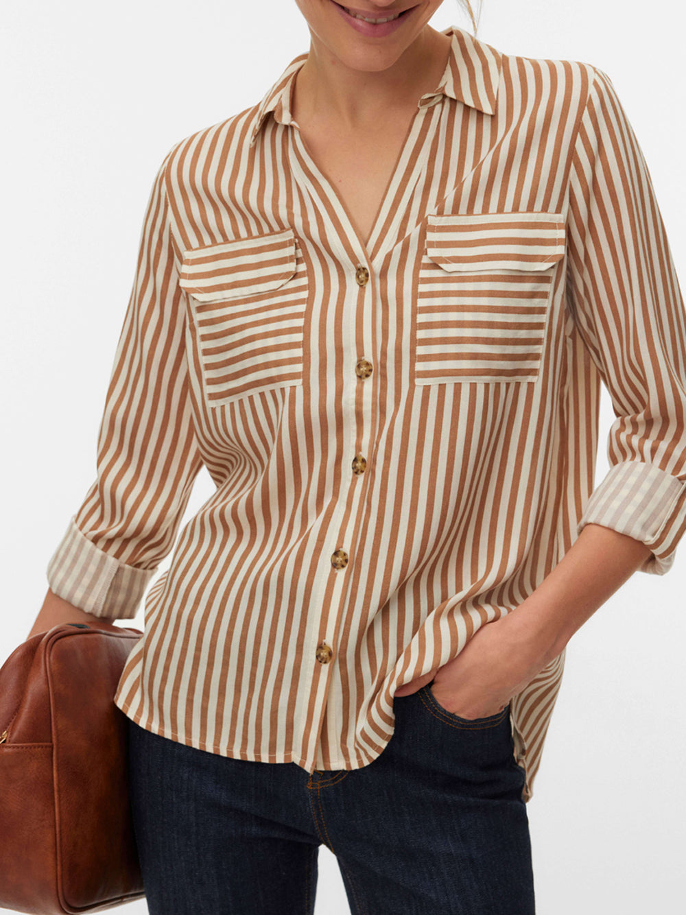 VERO MODA Camicia Donna - Grigio modello 10275283