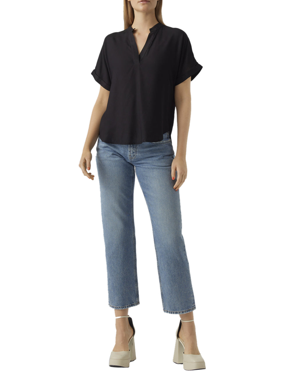 VERO MODA Top Donna - Nero modello 10279697