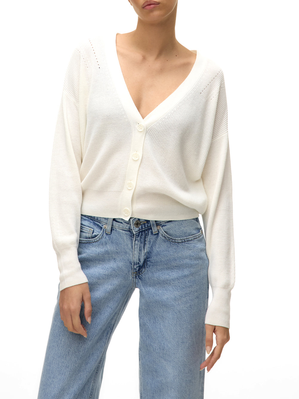 VERO MODA Cardigan Donna - Bianco modello 10281878