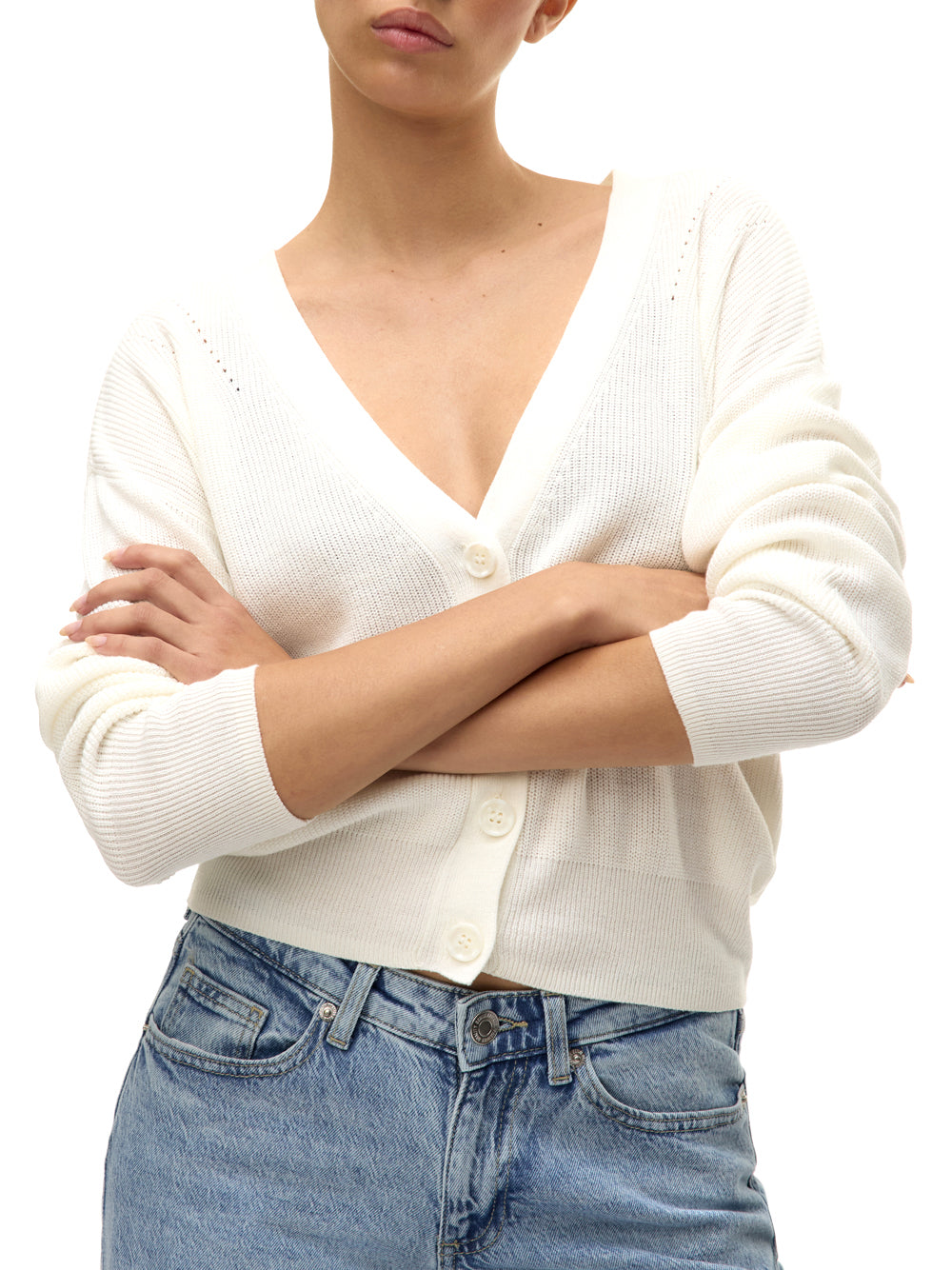 VERO MODA Cardigan Donna - Bianco modello 10281878