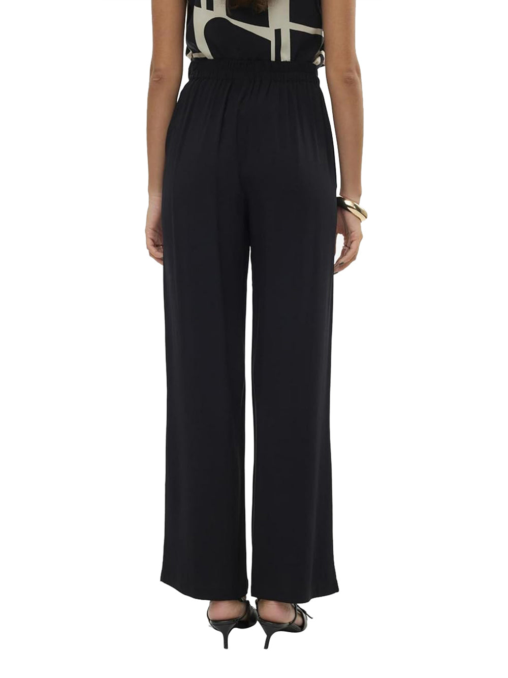 VERO MODA Pantalone Wide Leg Fit Donna - Nero modello 10297357