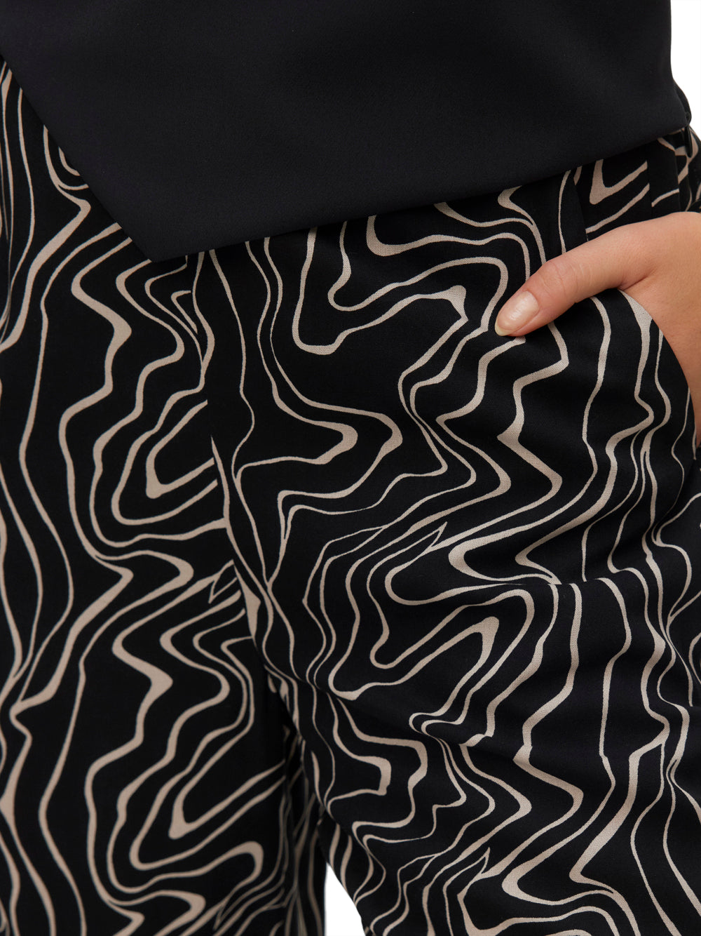 VERO MODA Pantalone Wide Leg Fit Donna - Nero modello 10297357