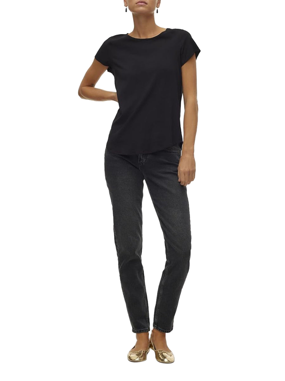 VERO MODA T-shirt Donna - Nero modello 10303431