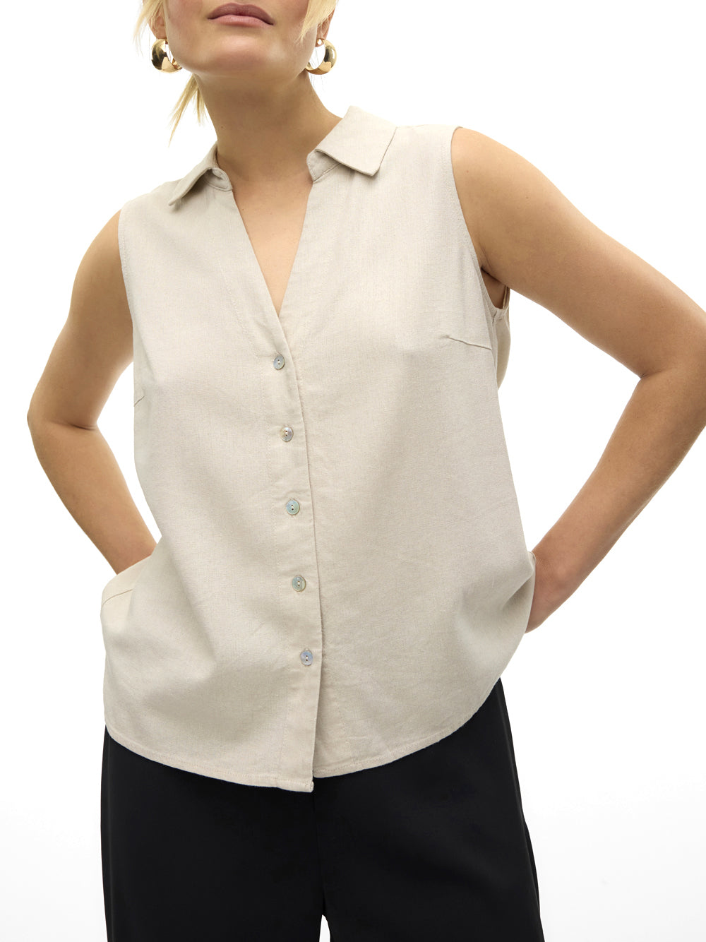 VERO MODA Camicia Donna - Grigio modello 10303648