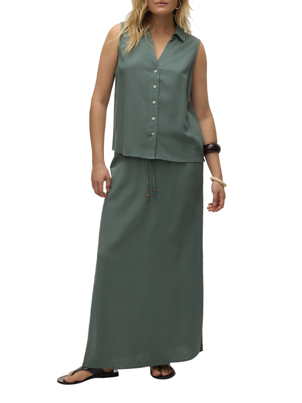 VERO MODA Camicia Donna - Verde modello 10303648