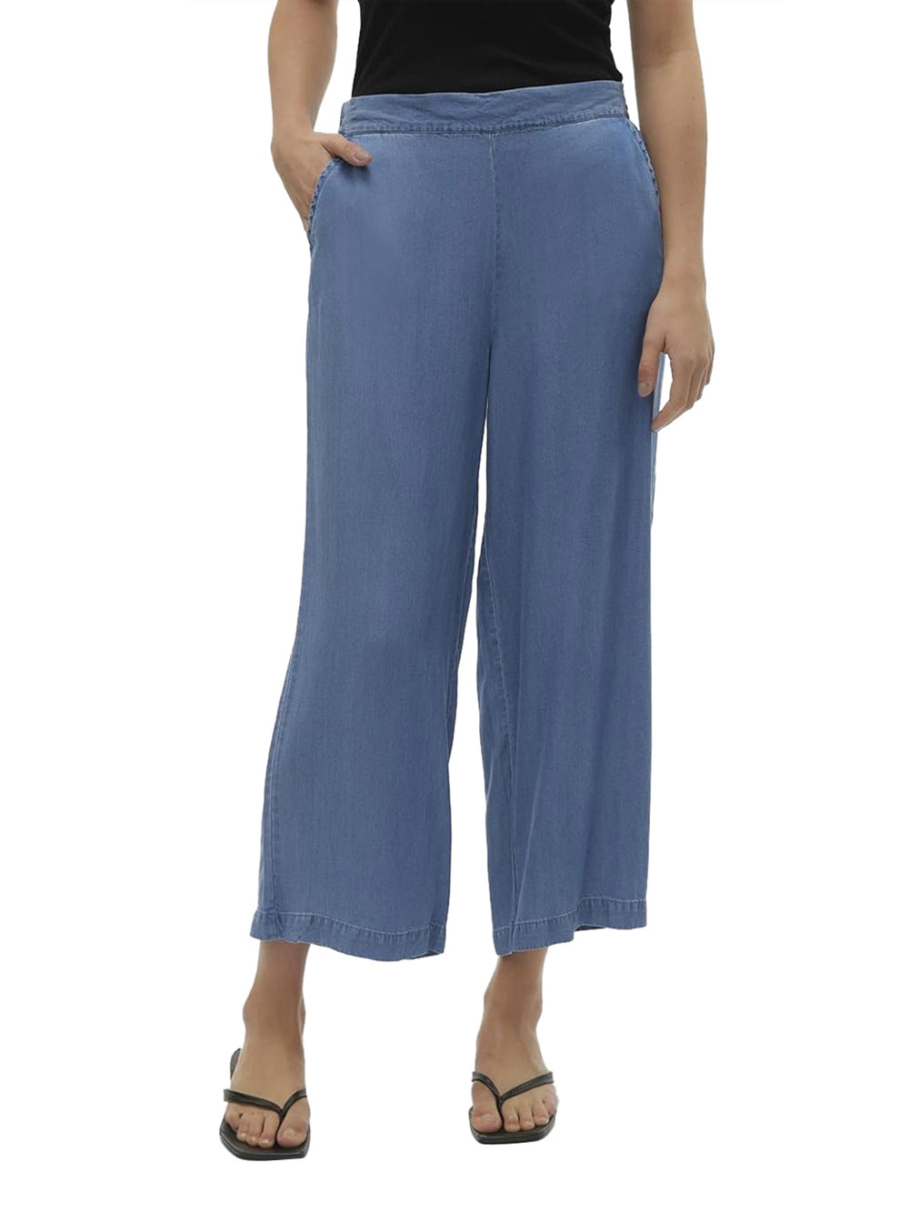 VERO MODA Pantalone Wide Leg Fit Donna - Blu modello 10304861