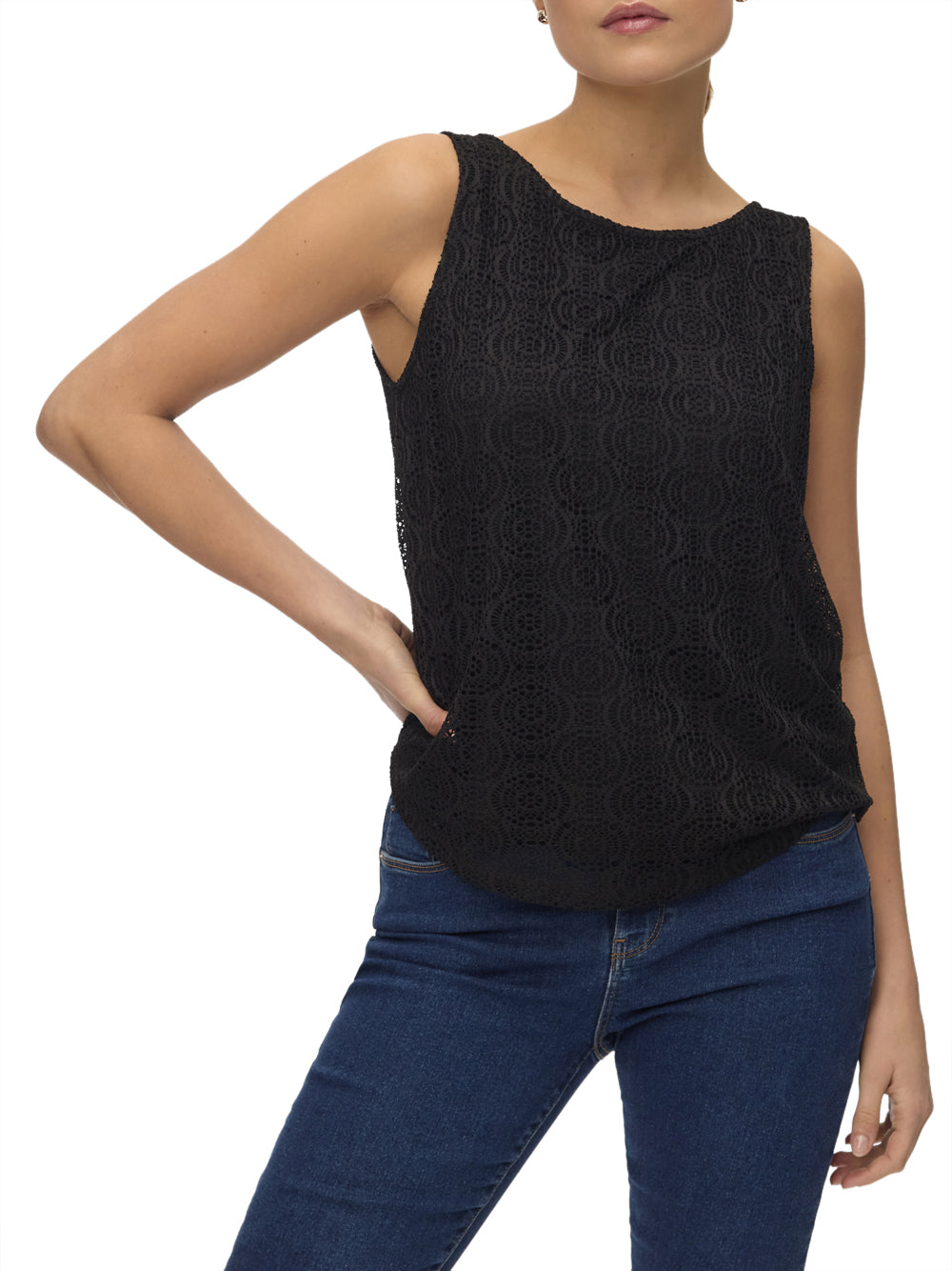 VERO MODA Top Donna - Nero modello 10325032