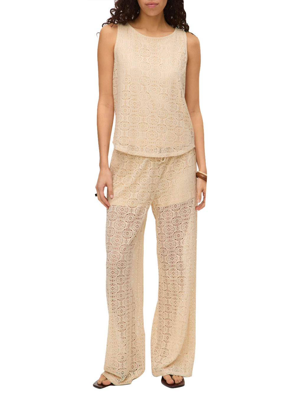 VERO MODA Pantalone Wide Leg Fit Donna - Grigio modello 10325044