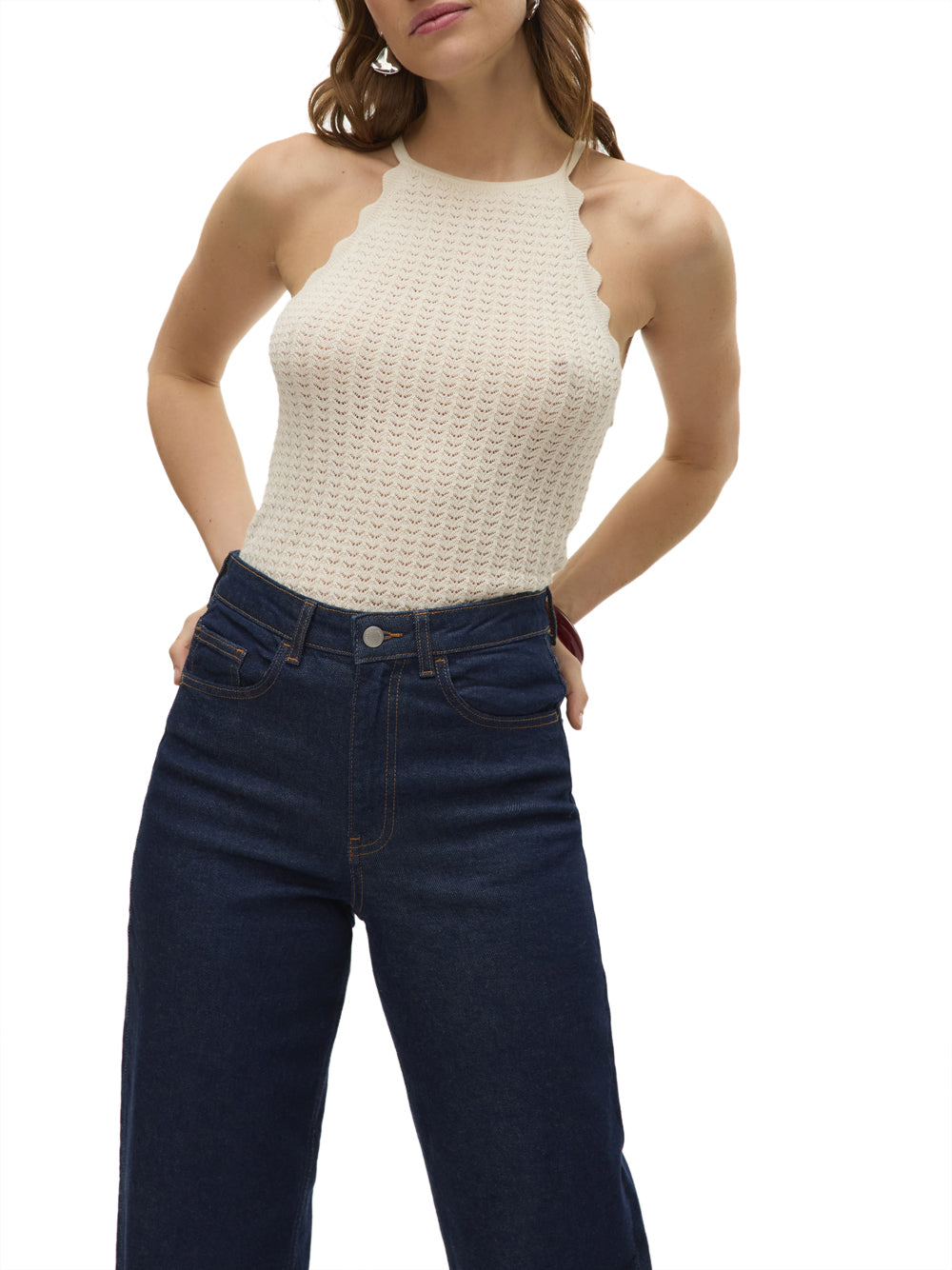 VERO MODA Canotta Donna - Grigio modello 10326562