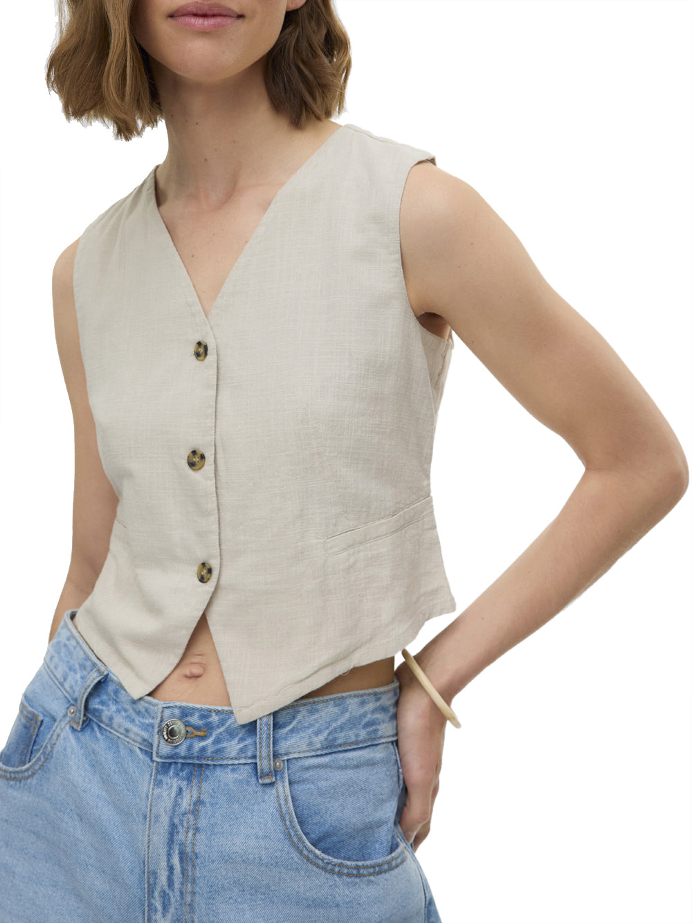 VERO MODA Gilet Donna - Grigio modello 10333795